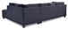 Malone - Sectional Upholstered - Black