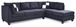 Malone - Sectional Upholstered - Black