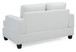 Charming Transitional Loveseat - White