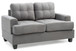 Cozy Transitional Loveseat - Gray