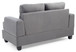 Cozy Transitional Loveseat - Gray