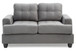 Cozy Transitional Loveseat - Gray
