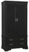 Elegant Traditional Armoire - Black
