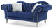 Elegant Traditional Loveseat For Two - Blue