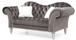 Cozy Traditional Loveseat - Dark Gray