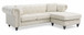 Nola - Sofa Chaise - Ivory