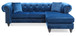 Nola - Sofa Chaise - Navy Blue