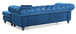 Nola - Sofa Chaise - Navy Blue
