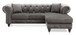 Nola - Sofa Chaise - Dark Gray