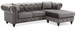 Nola - Sofa Chaise - Dark Gray