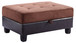Upholstered Ottoman Elegant - Chocolate