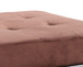 Upholstered Ottoman Elegant - Chocolate