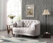 Elegant Loveseat For Cozy Spaces - Light Gray