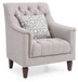 Elegant Traditional Chair - Light Gray