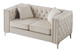 Chic Contemporary Loveseat - Ivory