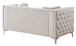 Chic Contemporary Loveseat - Ivory