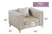 Paige - Chair - Ivory
