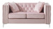 Chic Contemporary Loveseat - Pink