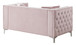 Chic Contemporary Loveseat - Pink