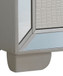 Contemporary Nightstand With Versatility - Silver Champagne