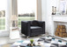Sleek Modern Sloped Armchair - Black