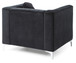 Sleek Modern Sloped Armchair - Black