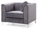 Contemporary Sloped Armchair - Gray