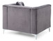 Contemporary Sloped Armchair - Gray
