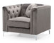 Elegant Contemporary Chair - Dark Gray