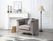 Elegant Contemporary Chair - Dark Gray