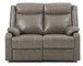 Contemporary Padded Love Seat - Gray