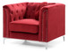 Elegant Contemporary Chair - Burgundy