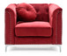 Elegant Contemporary Chair - Burgundy