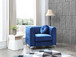 Chic Accent Chair For Cozy Spaces - Navy Blue