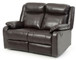 Double Reclining Love Seat - Dark Brown
