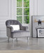 Elegant Traditional Armchair - Gray