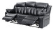 Daria - Reclining Sofa - Black