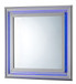 Elegant Transitional LED Accent Mirror 2 - Silver Champagne