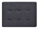 Sleek Contemporary Upholstered Ottoman - Black