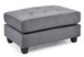 Stylish Contemporary Ottoman For Every Space - Gray
