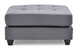 Stylish Contemporary Ottoman For Every Space - Gray