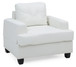 Charming Transitional Chair - White