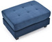 Stylish Contemporary Ottoman - Navy Blue