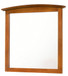 Elegant Wall Mirror - Oak