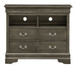 TV Media Chest - Gray