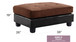 Stylish Contemporary Ottoman - Chocolate