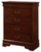 4 Drawer Chest Traditional Style - Cherry