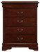 4 Drawer Chest Traditional Style - Cherry