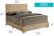 Queen Bed For Relaxed Spaces Casual - Beige