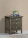 3 Drawer Nightstand - Gray